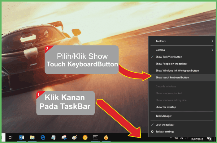 tutorialengkap menampilkan touch keyboard pada windows 10