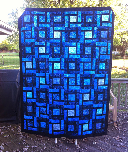 Quilting Land Blue Bayou Bed Quilt