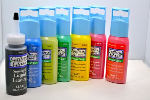 Lot Of (6) Sealed Plaid Gallery Glass Paint Window Color 2oz (59ml