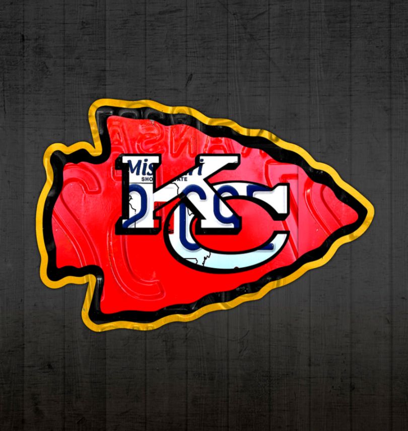 Kansas City Chiefs Football Team Retro Logo Missouri License Plate Kansas City Chiefs Football Team Retro Logo Missouri License Plate