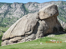 Turtle Rock in Terelj National Park, Mongolia