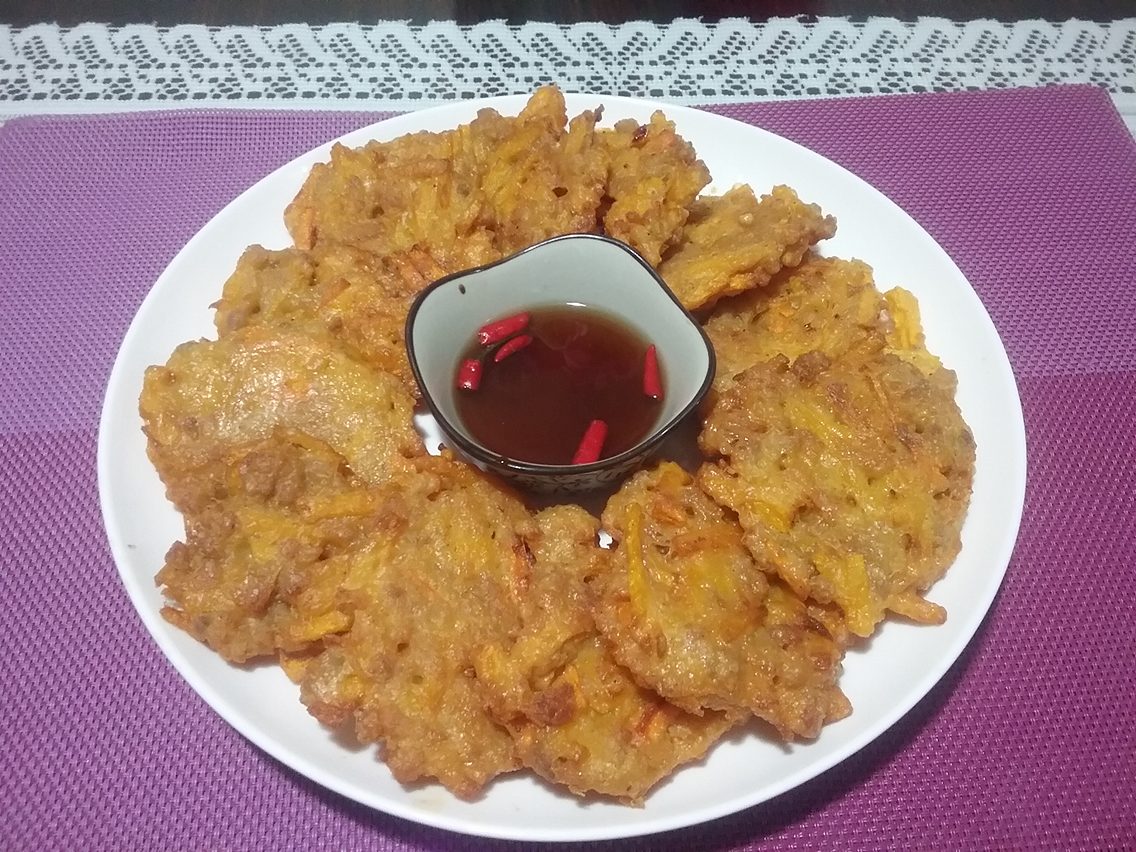 Kalabasang Okoy (Squash Patties) Cora's Home Recipes