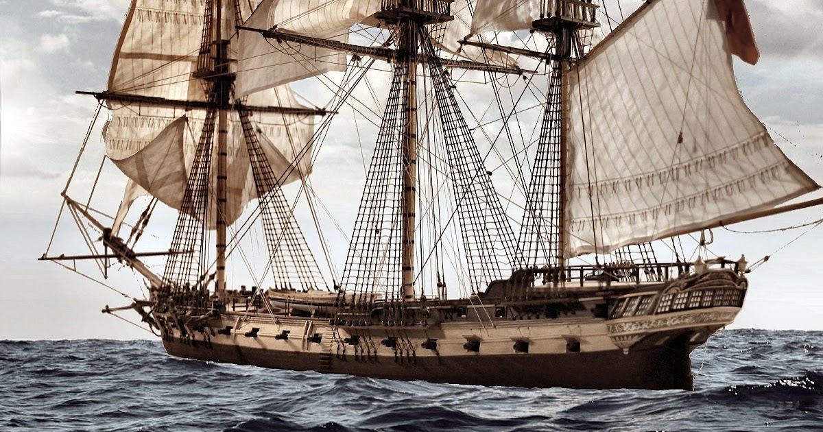 The Art of Age of Sail Engineering History HMS Indefatigable Razeed Frigate of 1784