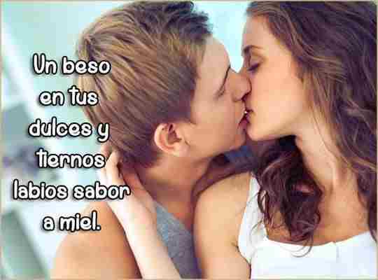 palabras lindas que se pueden decir sobre un beso