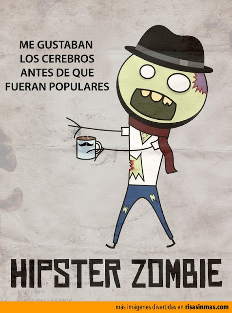 Meme de humor sobre zombis