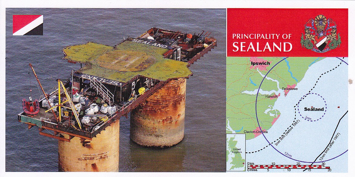 Principality Of Sealand Map