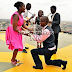 Kenyan man who met his bae on Facebook proposes to her on one of the country's tallest buildings 