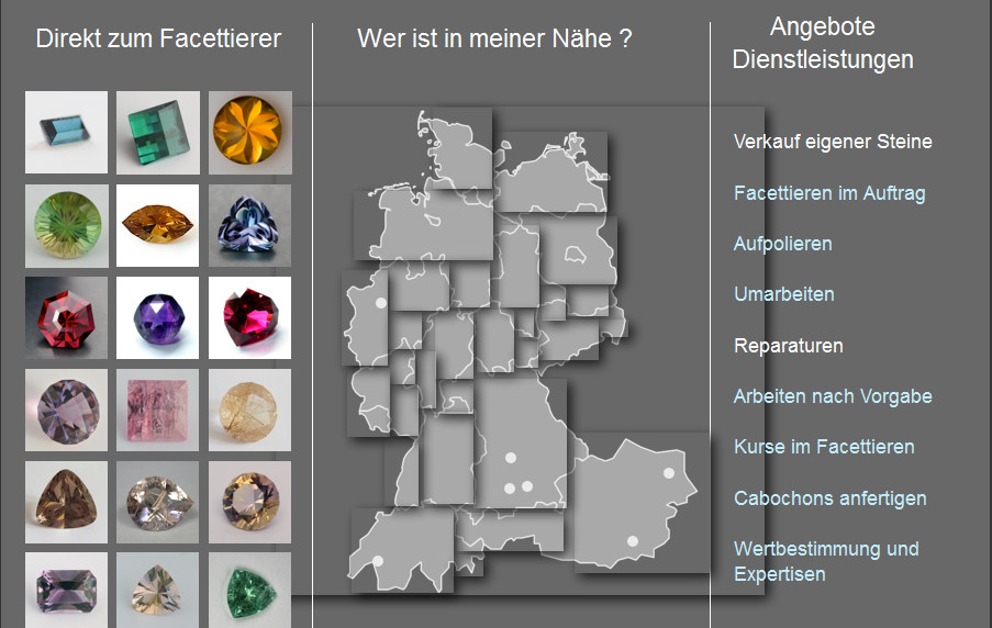 Edelsteine Deutschland Karte
