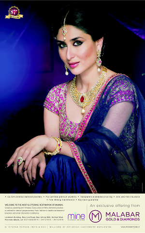 Kareena Kapoor Khan's new Ad print for Malabar Gold & Diamonds