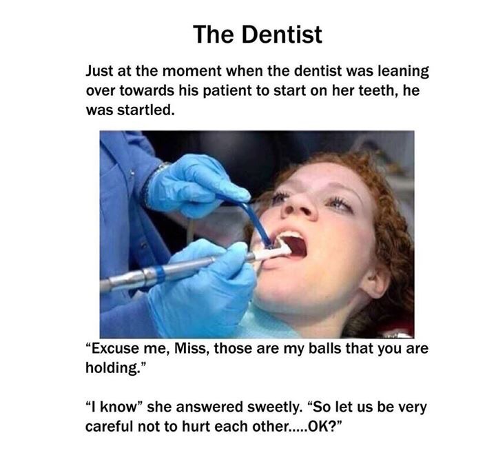 I am seeing my dentist