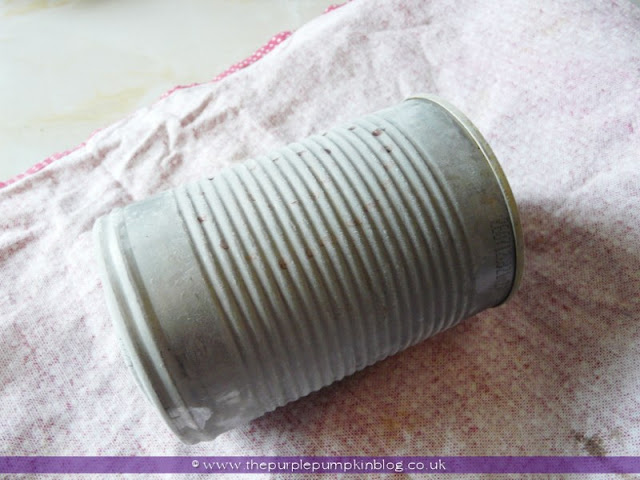 ~Tin Can Luminaries {Crafty October} at The Purple Pumpkin Blog~