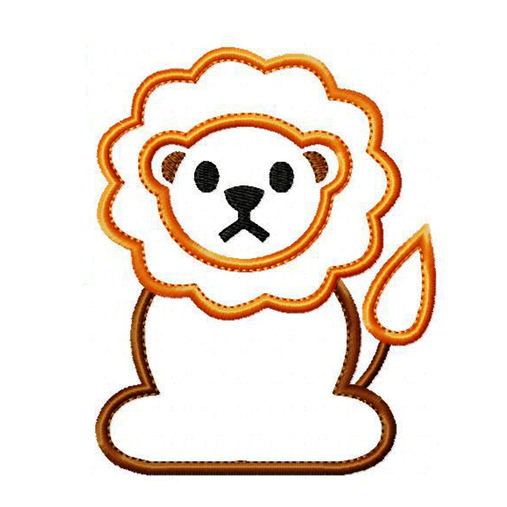 Big Dreams Embroidery LION Machine Applique Embroidery Design Pattern