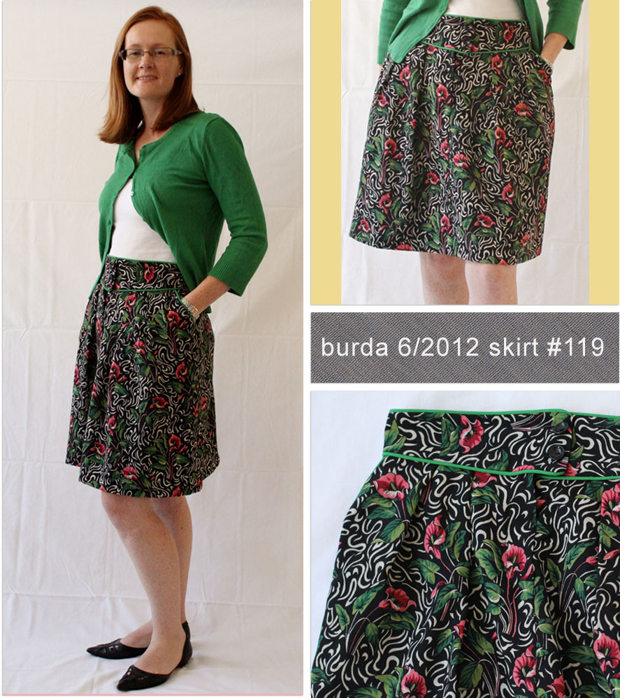 Burda of the month: 5/2012 skirt #119 | lower your presser foot