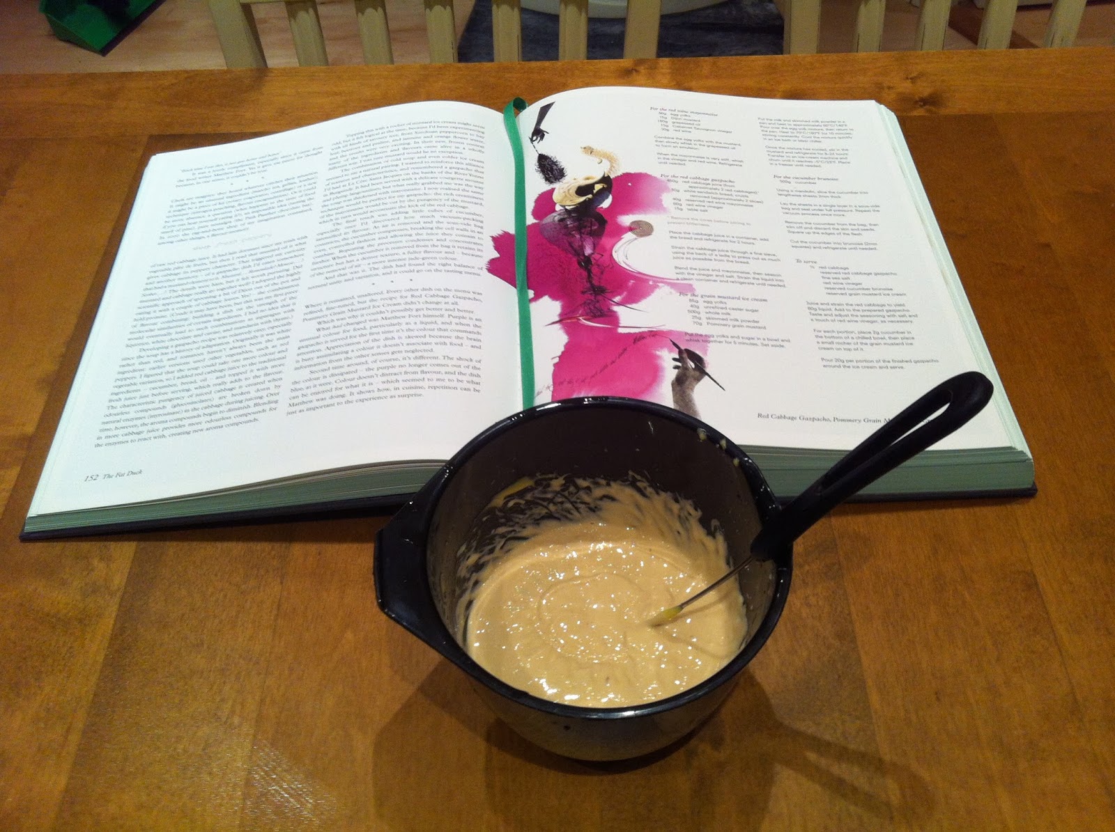 Morten goes Modernist Food from the Fat Duck Red Cabbage Gazpacho