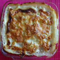  Massa gratinada com maruca e vegetais