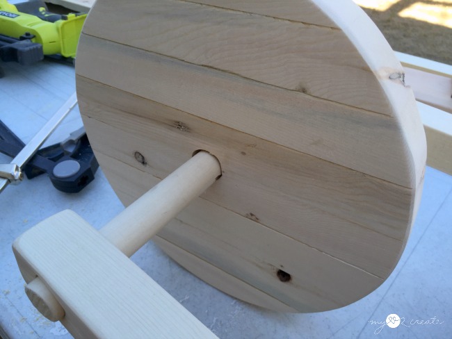 how to make a wooden wheel