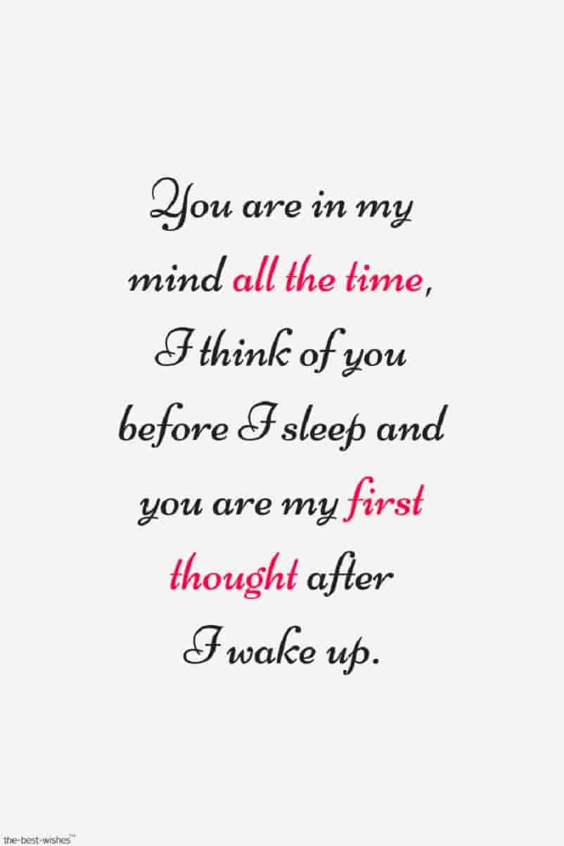 thinking of you short poems