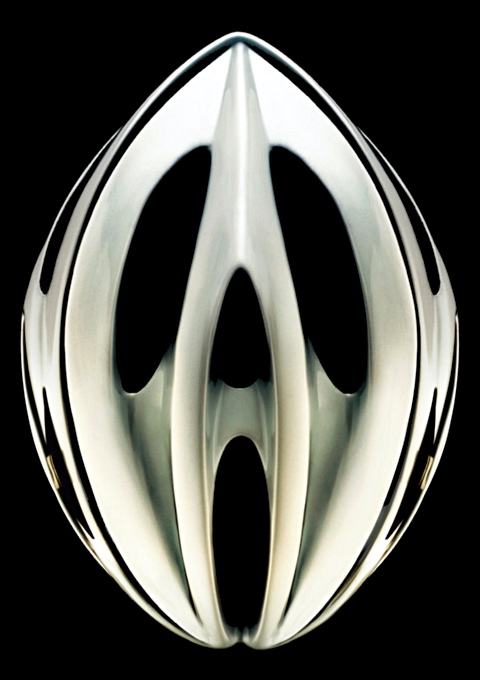Spøgelses-ansigt cykelhjelm fra skræk-kampagne (SUVA)