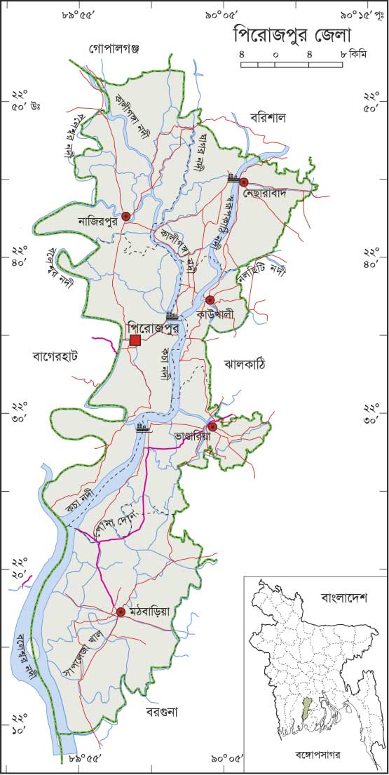 Map Of Pirojpur District Bangladesh Map All: Pirojpur Map Map Of Pirojpur District Bangladesh Map All: Pirojpur Map