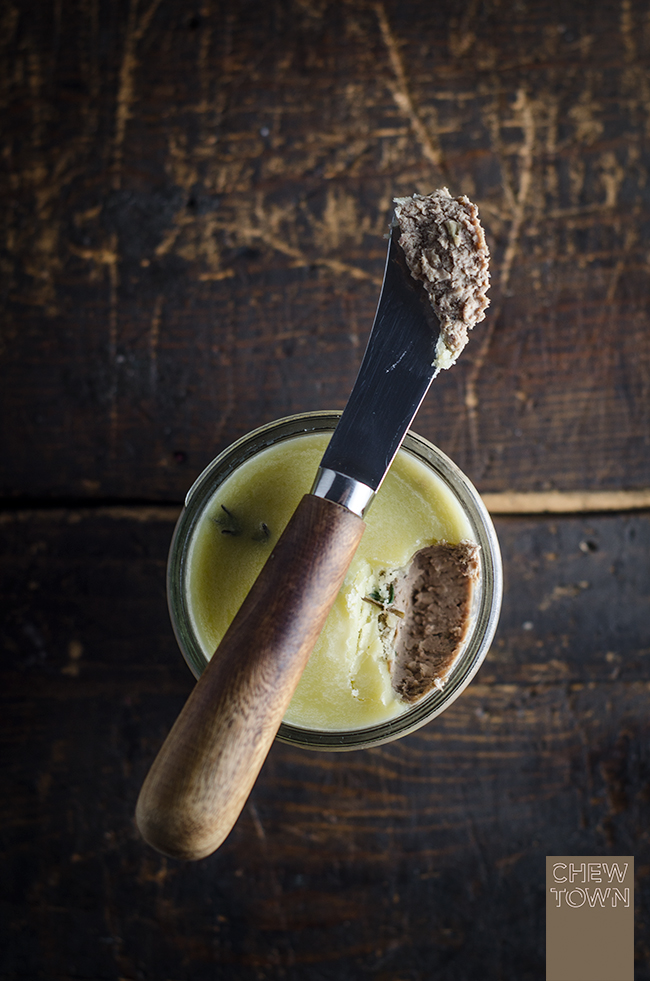 Crooked Rainbow Trails Chicken Liver and Mushroom Pate (Pate Maison)