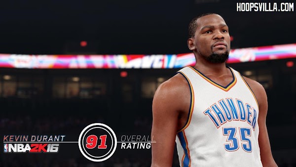 NBA 2K16 New Player Rating System : Kevin Durant Rating 91 - HoopsVilla