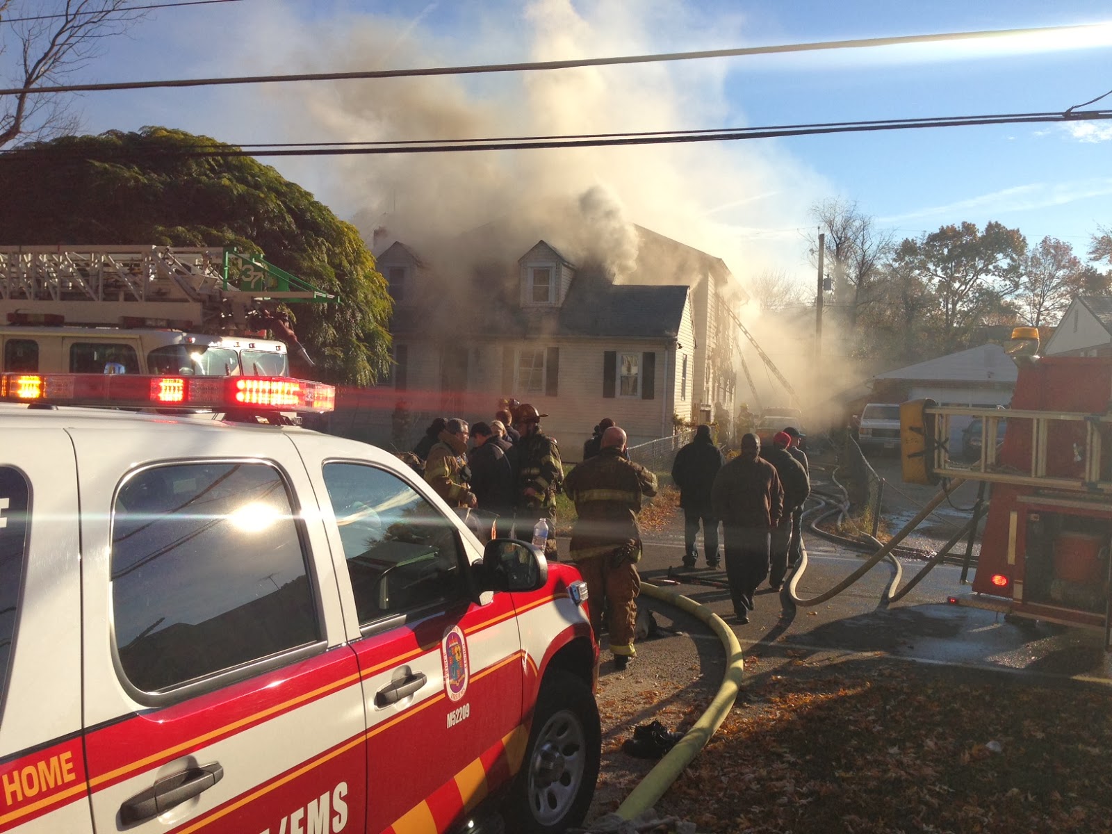 2Alarm Forestville House Fire Walters Lane Three Firefighters Injured