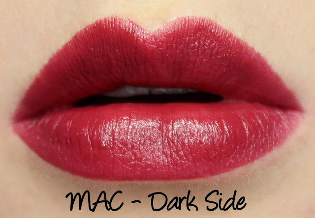 MAC Magic of the Night - Dark Side Lipstick Swatches & Review