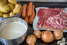 Bacon-Kartoffelauflauf aus dem Dutch-Oven  Outdoor Kitchen  Rezept Dutch Oven 03