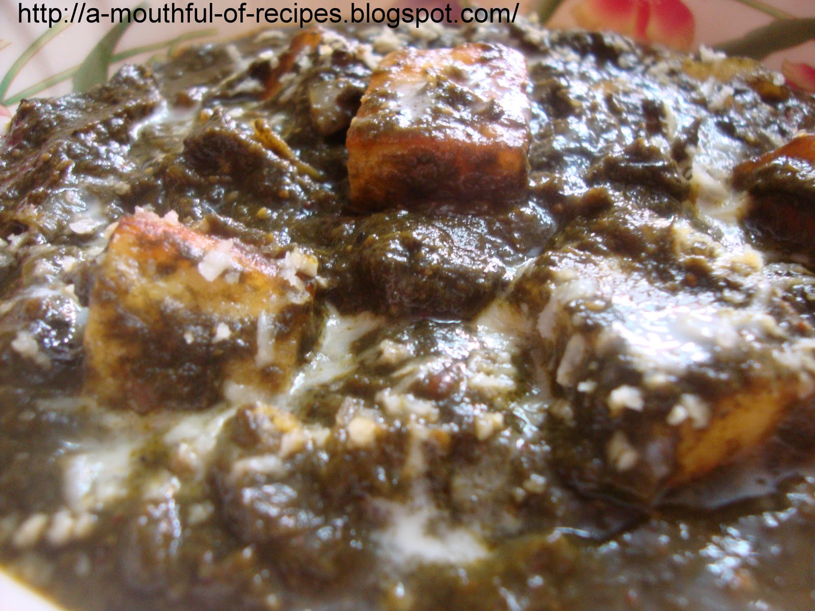 A Mouthful Of Recipes Palak Paneer a-mouthful-of-recipes-palak-paneer