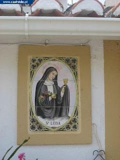 Azulejos e Placas de Pedra de Castelo de Vide, Portugal (Tiles)
