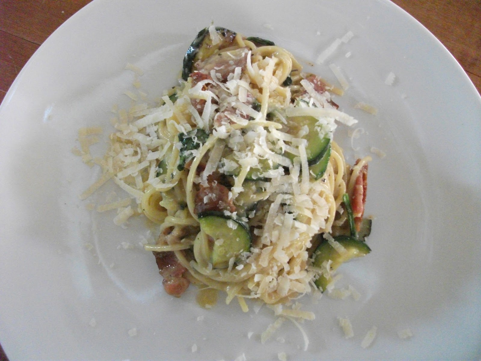 Cold Hands Warm Earth Jamie Oliver's Beautiful Zucchini Carbonara (but