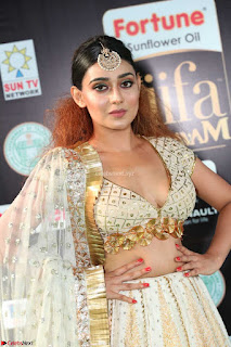 Apoorva in Cream Deep Neck Choli Ghagra WOW at IIFA Utsavam Awards 2017  (Telugu and Kannada) Day 2  Exclusive 06