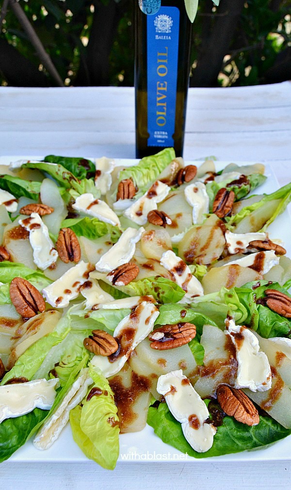 Easy, yet sophisticated Brie and Pear Salad to serve either as an appetizer or side dish - go on ... impress your family and/or guests !
