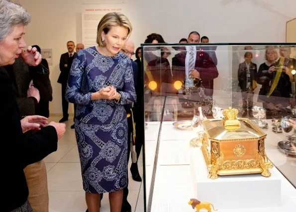 Queen Mathilde of Belgium visited the exhibition “Design Derby Holland-Belgium” at the Design Museum in Gent