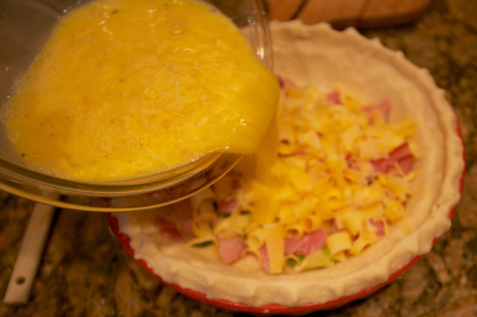 Eggs Benedict Quiche with Hollandaise