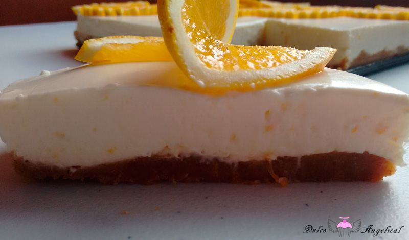 Receta del cheesecake de naranja