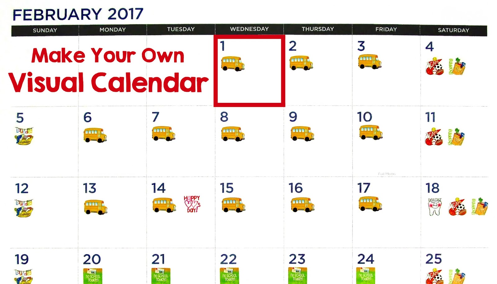 Autism Mommy Guide Visual Calendars