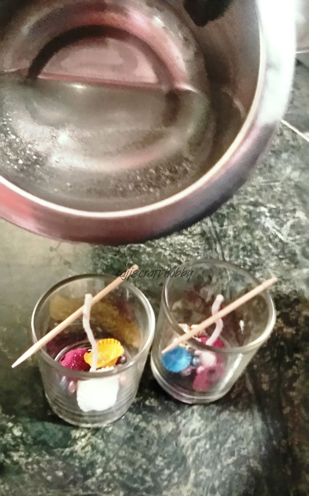 Raji's Craft Hobby Make Your Own Ocean Gel Candles