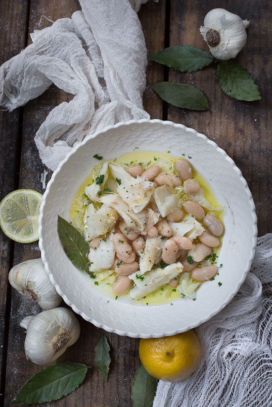 three little halves Warm Bean and Salted Cod Salad