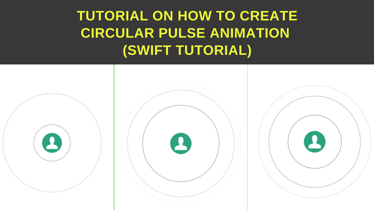 create circular pulse animaion in swift ios tutorial junction circle animation