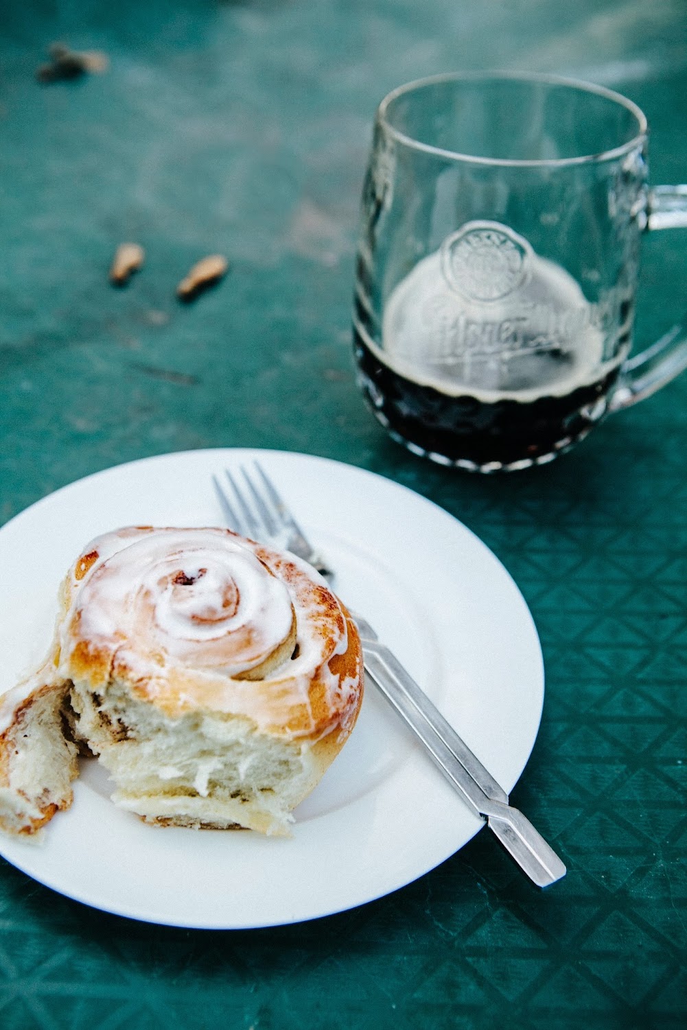 Buttermilk Cinnamon Rolls with Cream Cheese Glaze hummingbird high