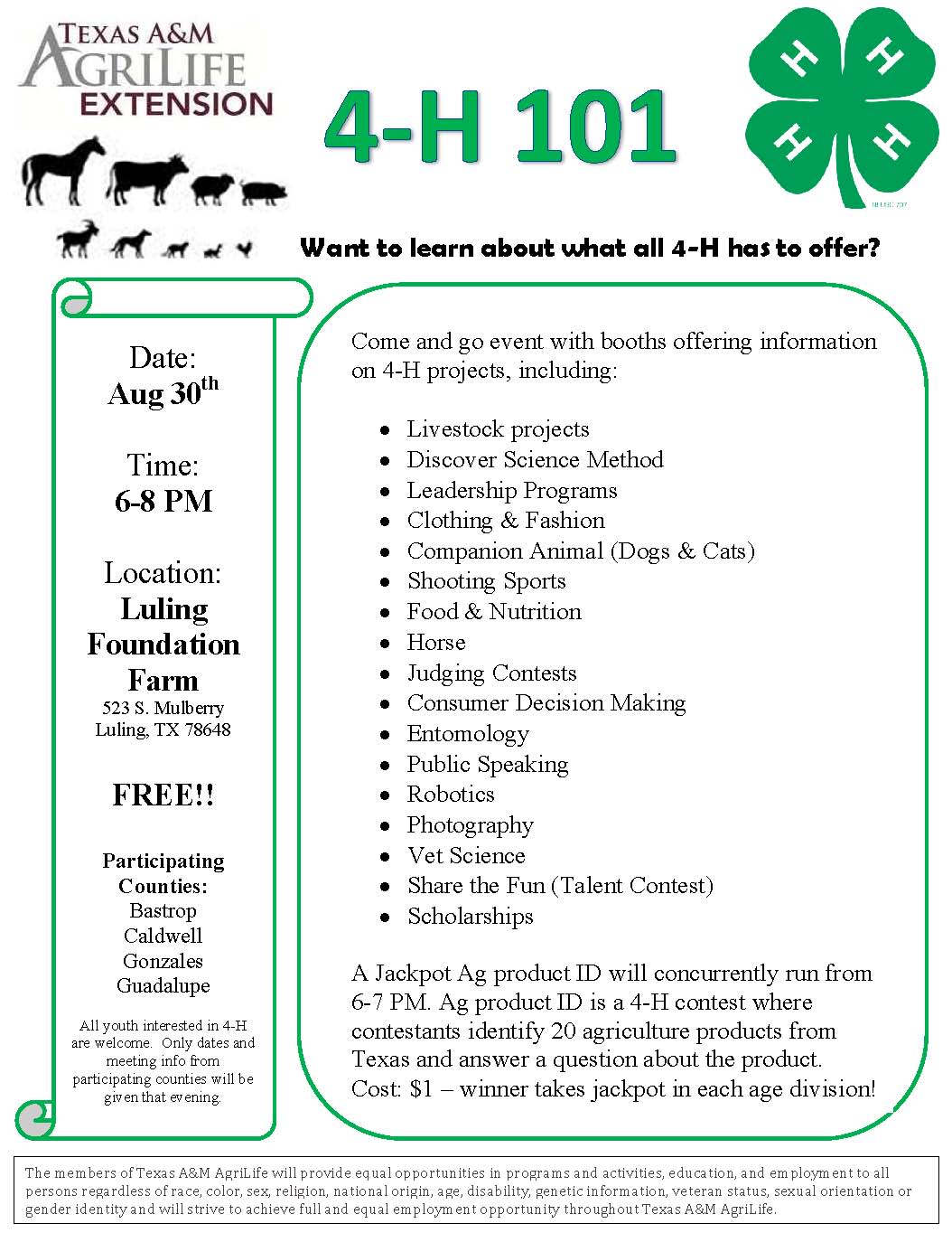 Caldwell County 4H Blog 4H 101