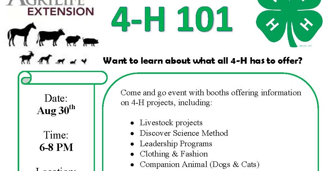 Caldwell County 4H Blog 4H 101