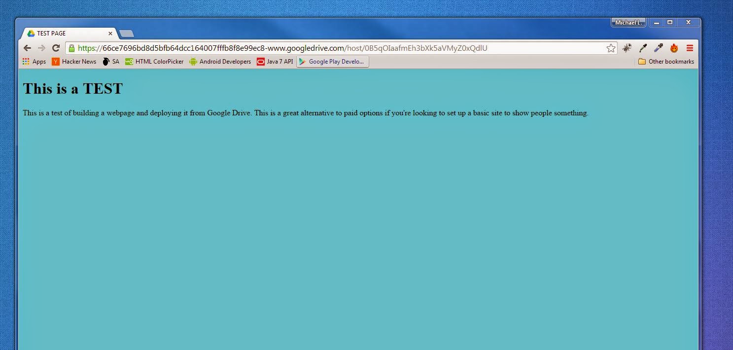 A Bit of a Byte Publishing a site for Free with Google Drive