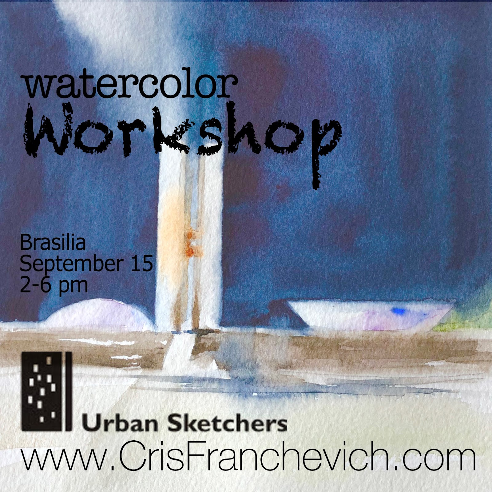 Watercolor Workshop in Brasilia, Brazil | Urban Sketchers Watercolor Workshop in Brasilia, Brazil | Urban Sketchers