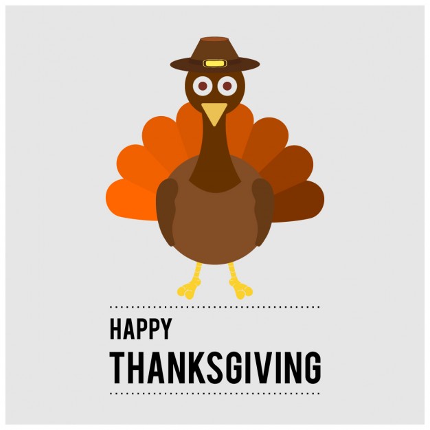 Happy thanksgiving day Free Vector