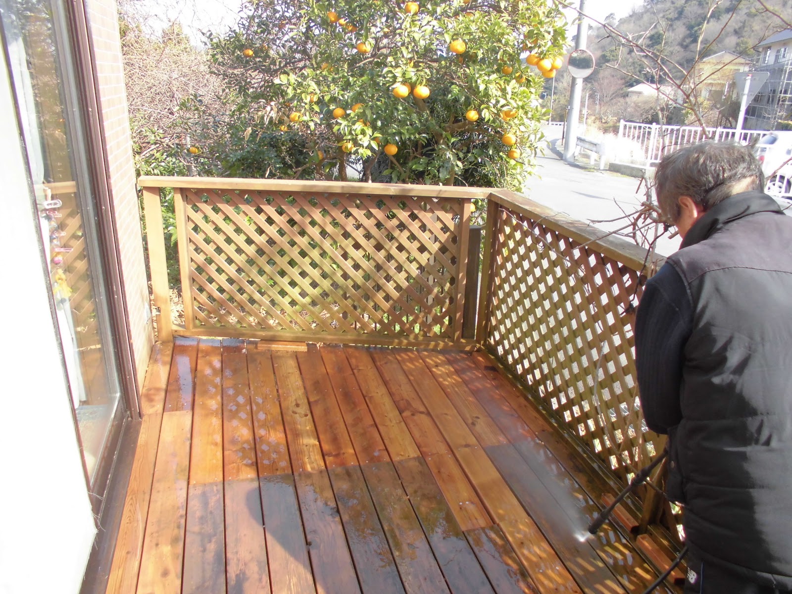 オール保険 素人のウッドデッキ修理