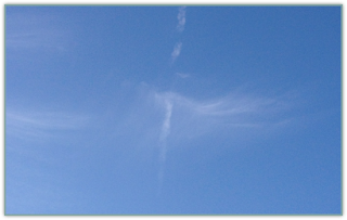 fading angel shaped cloud 