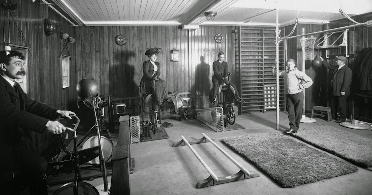 Pictures of the First Class Gyms on the Titanic and Cruise Liners From ...