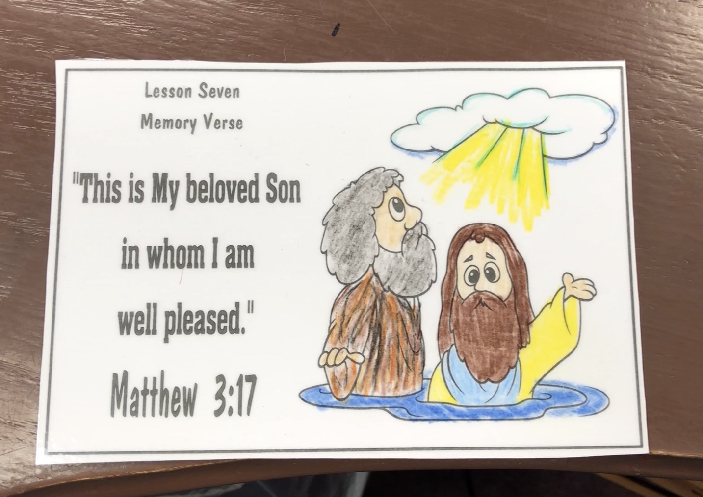 Hands On Bible Teacher Baptism of Jesus